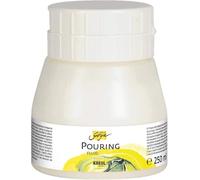 KREUL 87205 - Solo Goya Pouring Fluid, lata 250 ml, médium acrílico líquido para técnicas de vertido y flujo, a base de agua, optimiza el comportamiento de flujo de las pinturas acrílicas