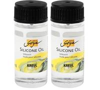 KREUL 87220 - Aceite de silicona Solo Goya Frasco de vidrio de 20 ml con cuentagotas Para verter y formar células notables (Paquete de 2)