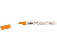 KREUL 90661 - Rotulador para textil translúcido naranja punta bala 1-2mm. Aprox. JAVANA TEX