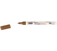 Kreul 90664 Javana Texi Mäx Sunny Fabric Paint Pen, Fine, 1 - 2 mm - Brown