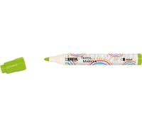 KREUL 90765 Textile Marker, Medium, Light Green, with Large Durable Fibre Tip, Line Width Approx. 2 to 4 mm, Fabric Painting Pen for Light Fabrics and Textiles, Washable after Fixation
