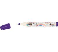 KREUL 90769 - Textil Marker medium, violet, avec grande pointe en fibre insensible, épaisseur de trait d'environ 2 à 4 mm, crayon pour tissus et textiles clairs