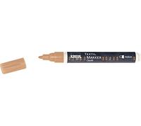 KREUL 92771 - Javana Texi Mäx Opaque Copper with Round Tip Approx. 2-4 mm, Cloth Pen for Light and Dark Fabrics, Wash After Fixing