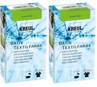 KREUL 98531 - Colorante Textil Batik Verde Fresco, 70 g, Color en Polvo para Batik y teñido de Textiles (Paquete de 2)