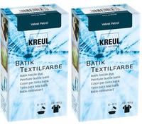 KREUL 98540 - Colorante textil batik Velvet Petrol, 70 g, polvo de color para batik y teñido de textiles (Paquete de 2)