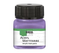 Kreul Acrylic matt, Creamy Opaque, Quick-Drying Water-Based Paint, Suitable for Many Different Surfaces, in 20 ml Glass, Lilac