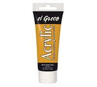 KREUL El Greco 28318 - Tubo de 75 ml en color ocre claro, altamente pigmentado, brillante, pintura acrílica brillante, calidad de estudio, se puede colorear, para pintura pastosa
