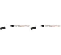 KREUL Javana Texi Mäx Sunny Fine 90671 Colouring Pen for Light Fabrics and Textiles Washable After Fixing Black 1-2 mm (Paquete de 2)
