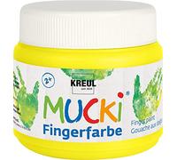 KREUL Mucki - Pinturas para dedos, color amarillo