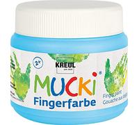 KREUL Mucki - Pinturas para dedos, color azul claro