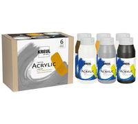 Kreul Triton Set of Acrylic Paints Base & Neutral Colors 6 x 750 ml
