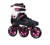 KRF The New Urban Concept Angel 3X110 Pink Patines Enlinea de Freeskate 3WD 3x110 con guia en CNC de Aluminio 255 y Ruedas de 110mm Super High Rebound, Rosa, 41