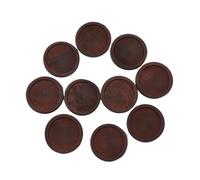 KRFVGYQNK Bases para colgantes con engaste en blanco, Bandejas redondas de madera for colgantes for fabricación joyas, 100 piezas, multicolor, 12-30 mm(Brown,25mm)