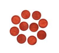 KRFVGYQNK Bases para colgantes con engaste en blanco, Bandejas redondas de madera for colgantes for fabricación joyas, 100 piezas, multicolor, 12-30 mm(Red brown,20mm)
