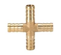 KRFVGYQNK Conectores de tubo pagoda y púas latón 2,3,4 vías for transferencia fluidos a pequeña escala, 1 pieza(Yellow,16mm)