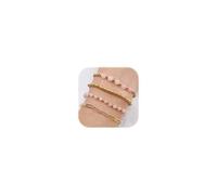 KRFY 4Pcs Pulsera Mujer Perlas Pulsera Dorada Mujer 14K Pulseras Mujer Doradas Tendencia Pulsera Mujer Set