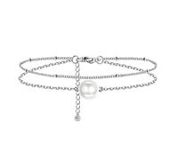KRFY Pulsera para Mujer 925 Plata Esterlina, Diamante Brillante Zirconia Corazón Estrella Pulseras Pulsera de Cadena de Enlace Ajustable Día de la Madre Regalo de Cumpleaños para ti Mujer Novia Mama