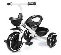 KRIDDO Triciclos para Niños de 24 Meses a 5 Años, Triciclo Infantil para Niños de 2,5 a 5 Años, Triciclos de Regalo para Niños de 2 a 4 Años, Triciclos para Pequeños, Blanco