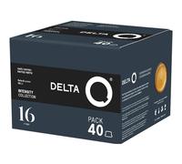 krider- Seleccion Intensidad 16 - Cápsulas de Café Molido UNIQ - compatible con cafeteras Delta Q - Espresso Intenso con Notas de Chocolate, Nueces Tostadas - Molido Natural - 40 Cápsulas