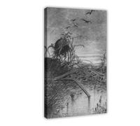 Krieg Der Welten - Póster en lienzo para decoración de dormitorio, oficina, habitación, regalo, 40 x 60 cm