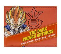 Krillin Dragon DB-Z Ball The Dark Prince Returns Billetera/Cartera Bi-Fold para ID & Tarjetas, Naranja