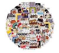 Krilucly 100 pegatinas Friends de vinilo, impermeables, grafiti, pegatinas para adolescentes, bonitas pegatinas de vinilo, para monopatín, botellas de agua, coches, portátiles, álbumes