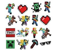 Krilucly 16 parches termoadhesivos, parches bordados, parches infantiles para coser, parche bordado, parche termoadhesivo para tejidos, para chaquetas, vaqueros, mochilas, camiseta