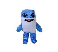 Krilucly Steal A Brainrot - Botella azul de peluche italiano rojo cerebro con cuerpo azul y traje blanco, 17 x 21 cm, regalo de peluche suave para fans, decoración y apoyo emocional