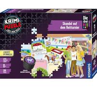 Krimipuzzle Die DREI !!! 200 Teile/Skandal auf Dem Reitturnier