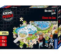 Krimipuzzle ??? Kids 150 Teile / Chaos im Zoo: 1 Spieler oder im Team
