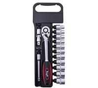 Krino 64300020 puntas, carraca y accesorios 1/2, Juego de 14 piezas), acero