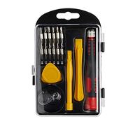Krino 66015010 Surtido 17 piezas Herramientas de Precisión, Negro