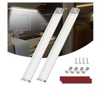 Kriogor 2 Piezas 120 LED Barra de Luz Interior LED Coche, 12V-85V 6W Iluminación Interior del Coche con Interruptor, 1600LM 6000K Tubo Lámpara de Coches para RV, Camión, Caravana, Barco