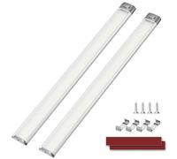 Kriogor 2 Piezas 168 LED Barra de Luz Interior LED Coche, 12V-85V 8W Iluminación Interior del Coche con Interruptor, 2000LM 6000K Tubo Lámpara de Coches para RV, Camión, Caravana, Barco