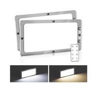 Kriogor 2PCS 12V Luces Interiores Led, 15W 2000LM 12V Lámparas LED, 198-LEDs Luces Caravana Interior, 12v Camper Luces Caravana Interior para Van RV Motorhome Furgoneta