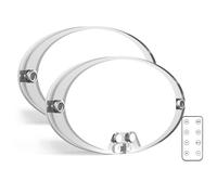 Kriogor 2PCS 12v Luces Interiores Led, 600LM 12V Lámparas LED, 54 LED Luces LED de Interior para Coche, Luz LED 12v Camper Luces LED Caravana Interior para Van RV Motorhome Furgoneta 3 Colors