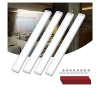Kriogor 4 Piezas 228 LED Barra de Luz Interior Coche, 12V-85V 10W Iluminación Con Interruptor, 2000LM 6000K Tubo Lámpara Para RV, Camión, Caravana, Barco