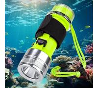 Kriogor LED Linterna de Buceo, 1500 lúmenes luz LED de Buceo Recargable, IPX8 Impermeable, Sumergible hasta 80 Metros a Prueba de Agua, 3 Modos para Natación, Senderismo de Noche, Pesca, Acampada