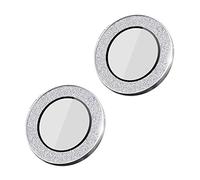 Kripyery 1 Conjunto de películas Protectoras de Lente Protector de Lente de Alta claramente práctico para teléfono y cámara de Cristal Templado Plata para iPhone 14 Pro/14 Pro MAX