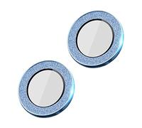 Kripyery 1 Conjunto de películas Protectoras de Lente Protector de Lente de Alta claramente práctico para teléfono y cámara de Cristal Templado Azul para iPhone 13Pro/13Promax