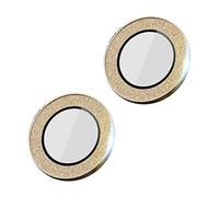 Kripyery 1 Conjunto de películas Protectoras de Lente Protector de Lente de Alta claramente práctico para teléfono y cámara de Cristal Templado Dorado para iPhone 14 Pro/14 Pro MAX