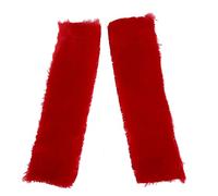 Kripyery 1 par General Vehículo Safe Ass Asiento Supply Pelush Scapular Estera protectora Rojo