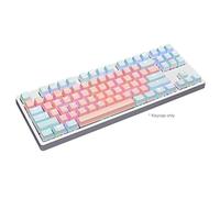 Kripyery 87pcs PBT KeyCap Perfil de la Cereza Cap - Teclado a Prueba de luz KeyCaps para el Teclado de Juego mecánico Cerezo MX Interruptor Rosa Azul