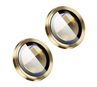 Kripyery Cubierta protectora de la lente del teléfono de la lente trasera del teléfono perfecta a juego de vidrio templado cubierta protectora anti-caída fácil instalación oro para iPhone14/14 más