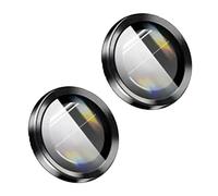 Kripyery Cubierta protectora de la lente del teléfono Lente trasera del teléfono Perfecto a juego Cubierta protectora de vidrio templado Anti-caída Fácil instalación Negro para iPhone 14 Pro/14 Pro Max