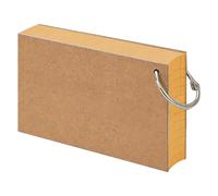 Kripyery Tarjetas de notas adhesivas, tarjetas de índice de colores, tarjetas flash con anillo de metal, escritura suave, papel grueso, sin sangrado de tinta, tarjetas de estudio rayadas, rubio claro