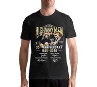 Kris Kristofferson T Shirt Men's Cotton Short Sleeve T Shirt Fashion Round Neck Tees Black