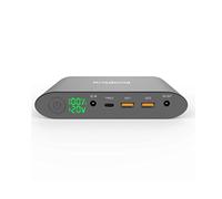 Krisdonia 25000mah Power Bank Batería Externa Cargador Portátil con Doble USB(Quick Charge 3.0)+DC Salida+Typo c Salida - Universal Power Pack Compatible para Laptops, Macbook, Smartphone y Tablet