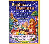 Krishna and Hanuman Storybook for Kids | 50 Indian Mythology Colourful Moral Stories for Kids | Parents Handbook for Age 4 to 10 | Bilingual English-Nepali Translations