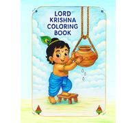 Krishna Coloring Book: Life of Krishna Coloring Pages and Stories + Free Puzzles